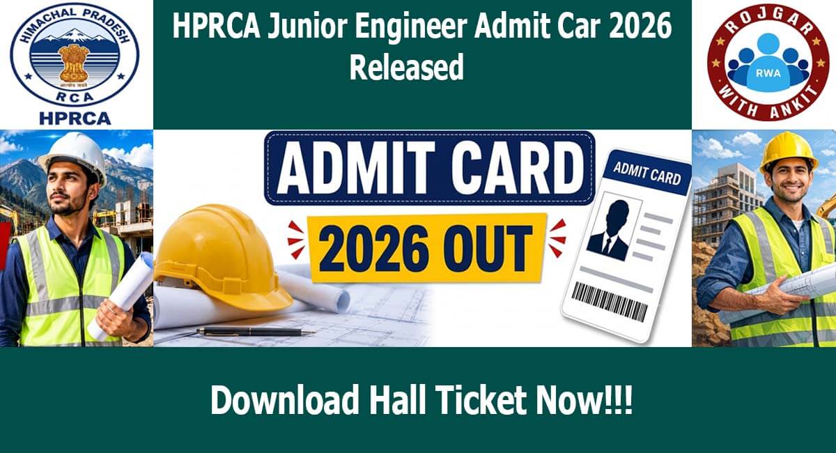 HPRCA JE Civil Admit Card 2026