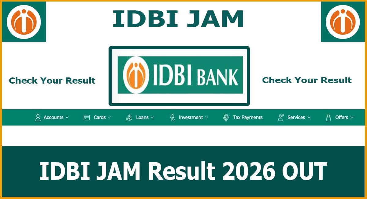IDBI Bank JAM Result 2026