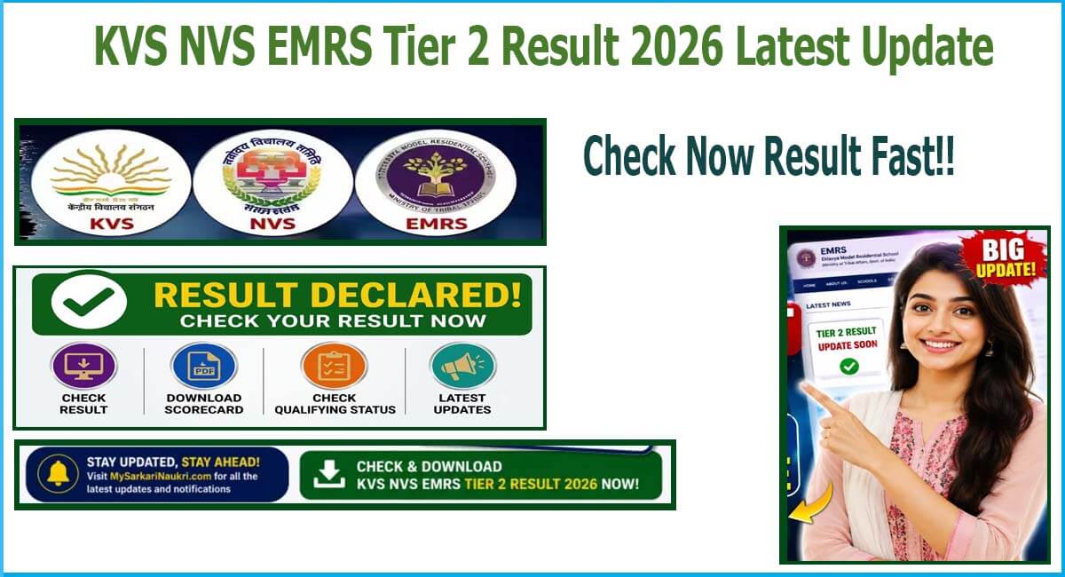 KVS NVS EMRS Tier 2 Exam 2026