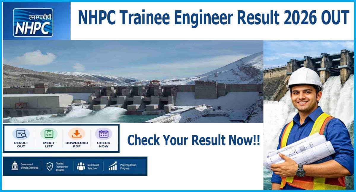 NHPC Trainee Engineer Result 2026