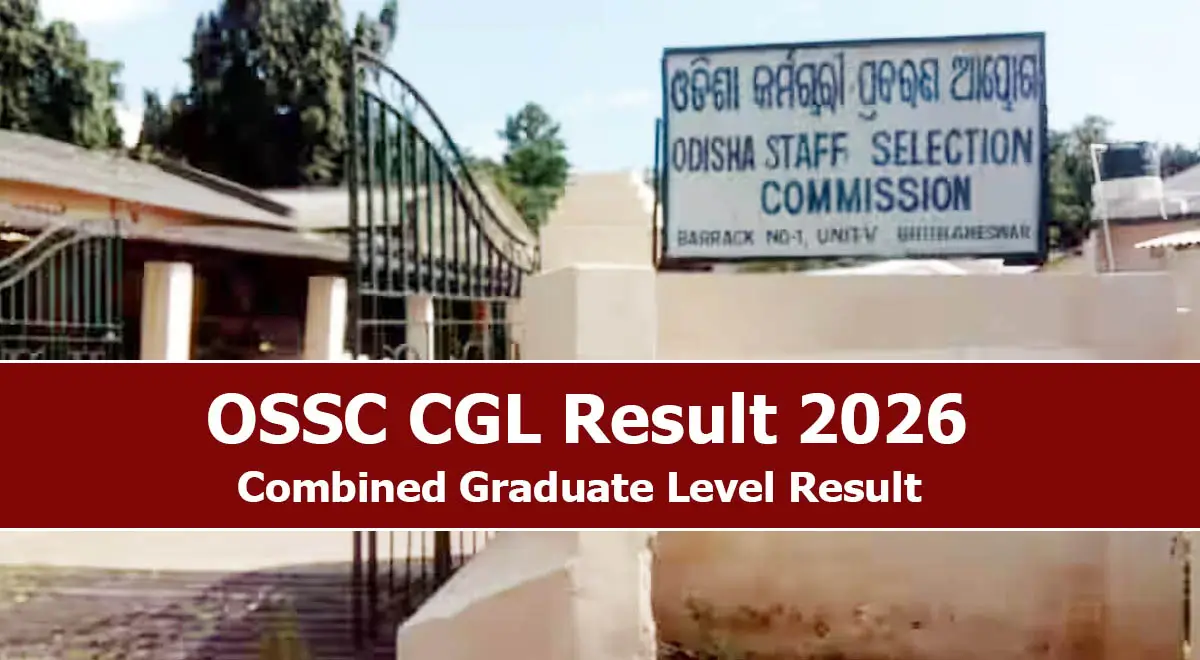 OSSC CGL Result 2026 Released