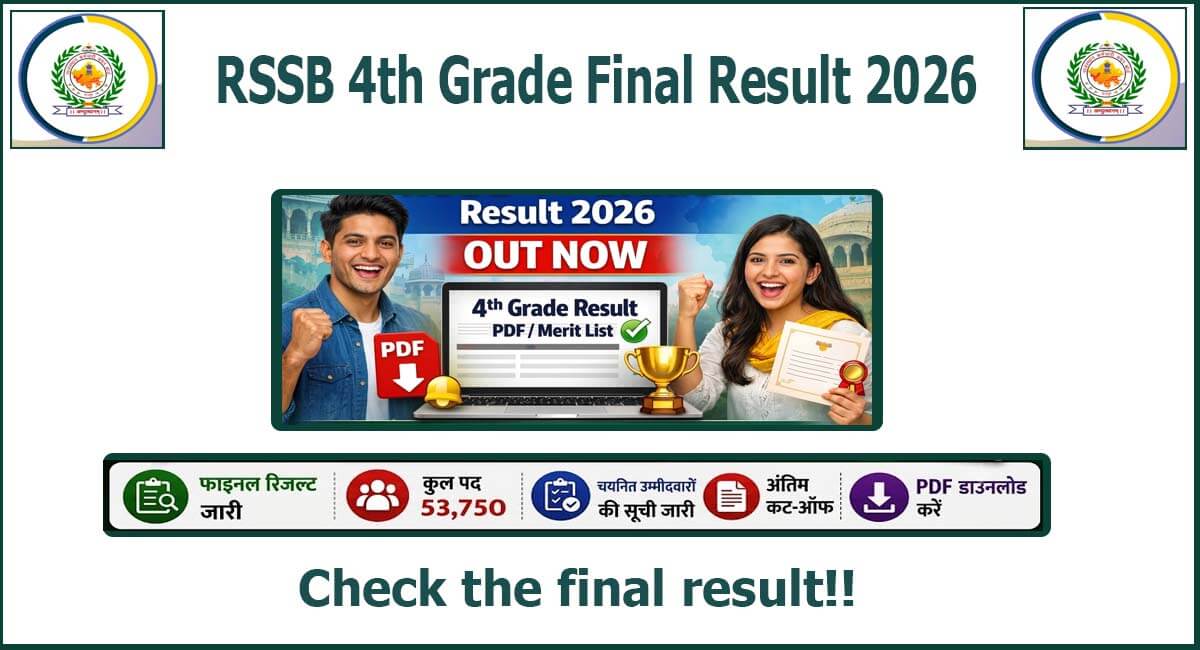 RSSB 4th Grade Final Result 2026