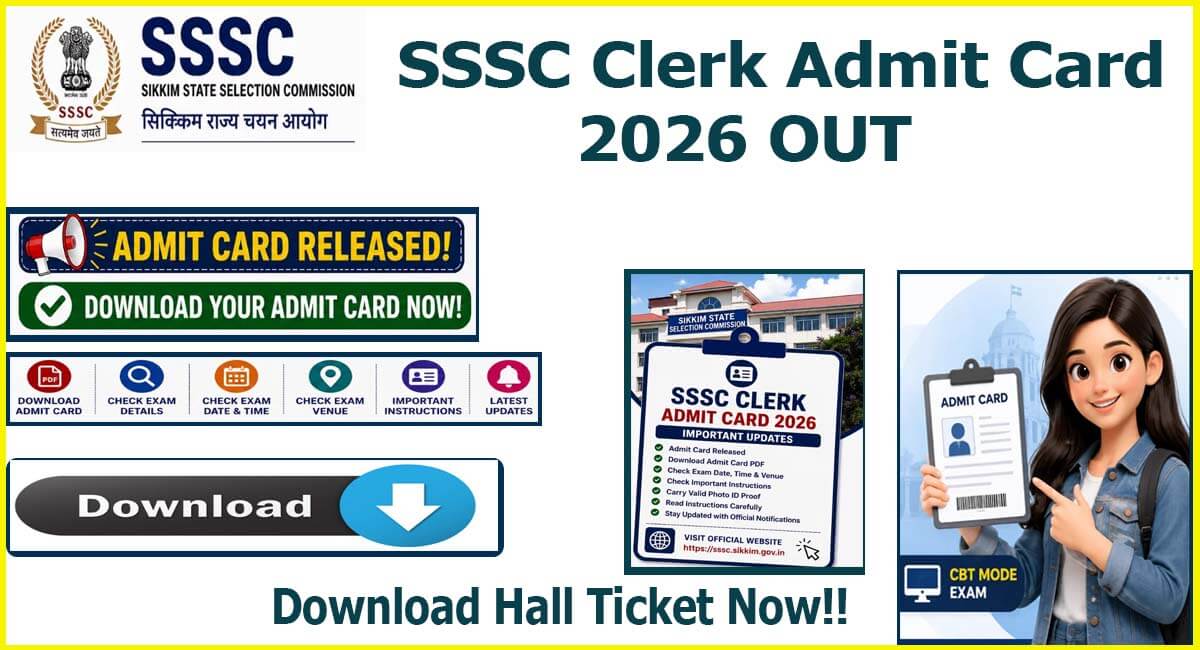 SSSC Clerk Admit Card 2026
