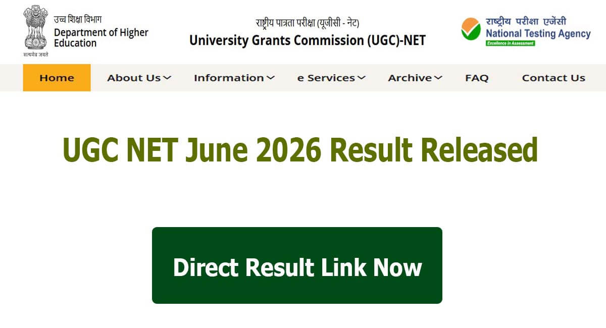 UGC NET June Result 2026