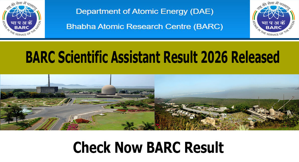 BARC Scientific Assistant Result 2026