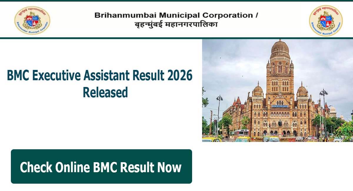 BMC Executive Assistant Result 2026