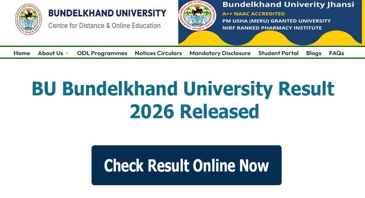 BU Jhansi Result 2026