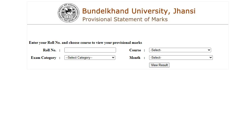 BU Jhansi Result 2026