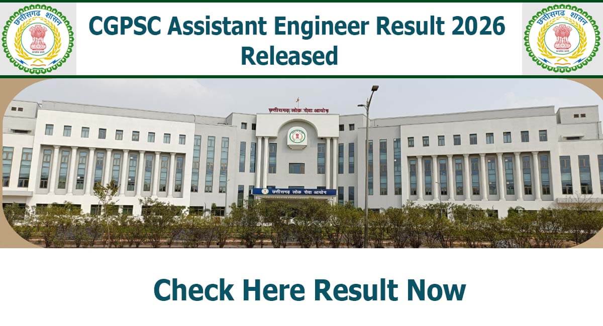 CGPSC Assistant Engineer Result 2026