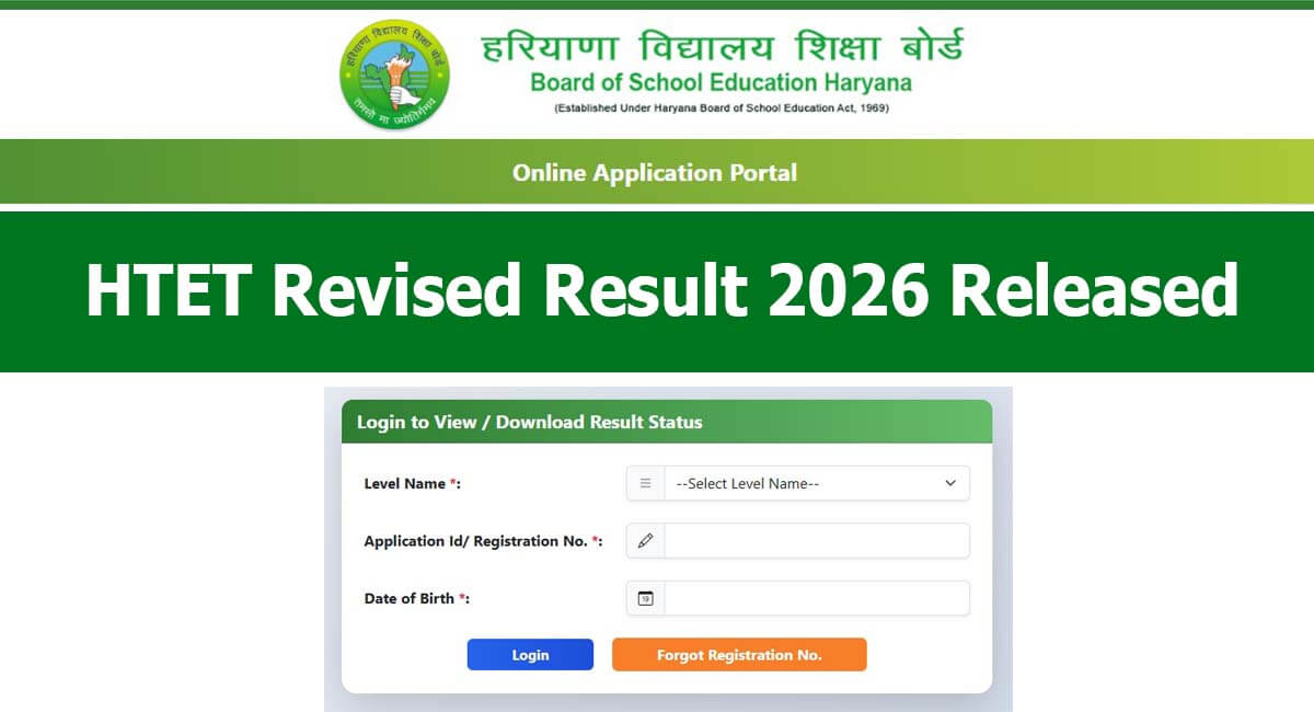 HTET Revised Result 2026