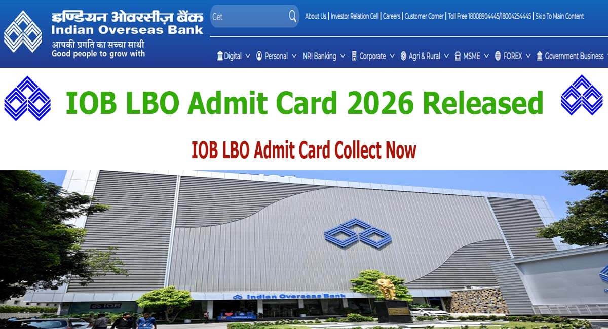 IOB LBO Admit Card 2026