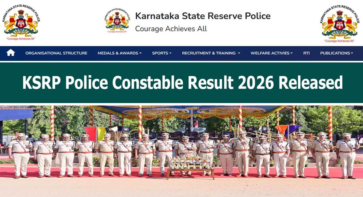 KSRP Police Constable Result 2026