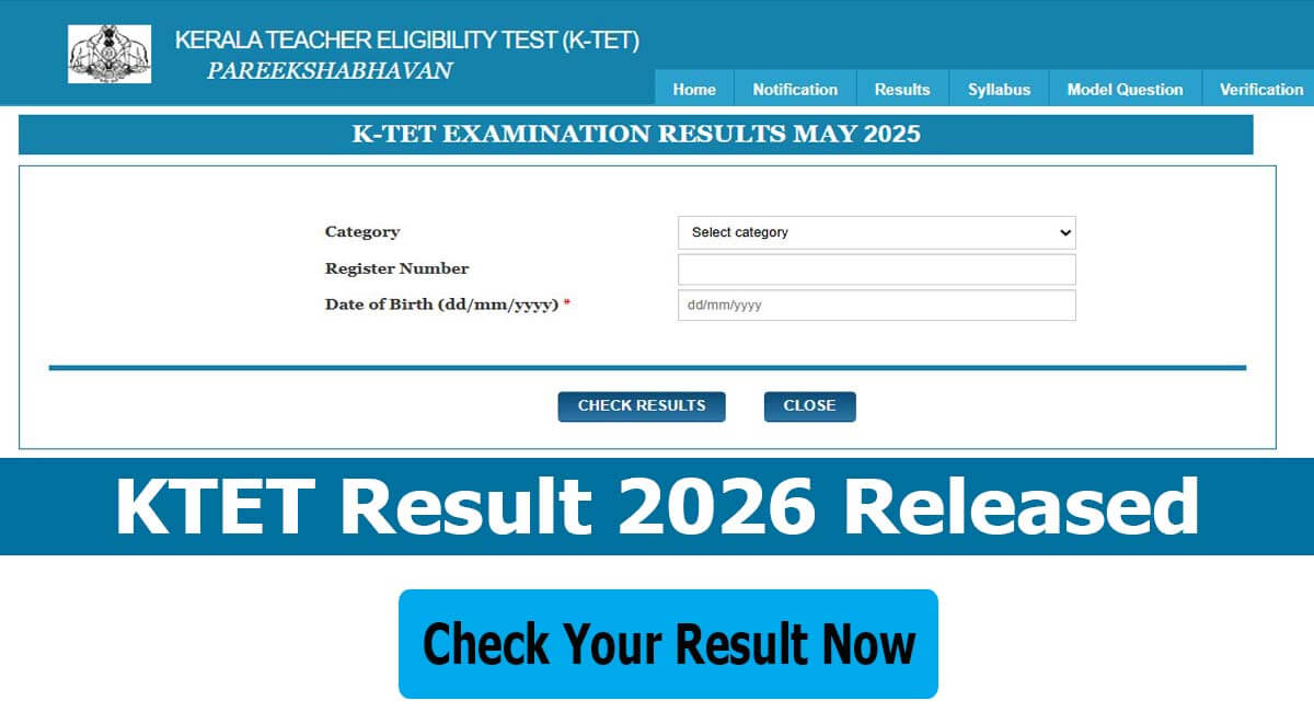 KTET Result 2026