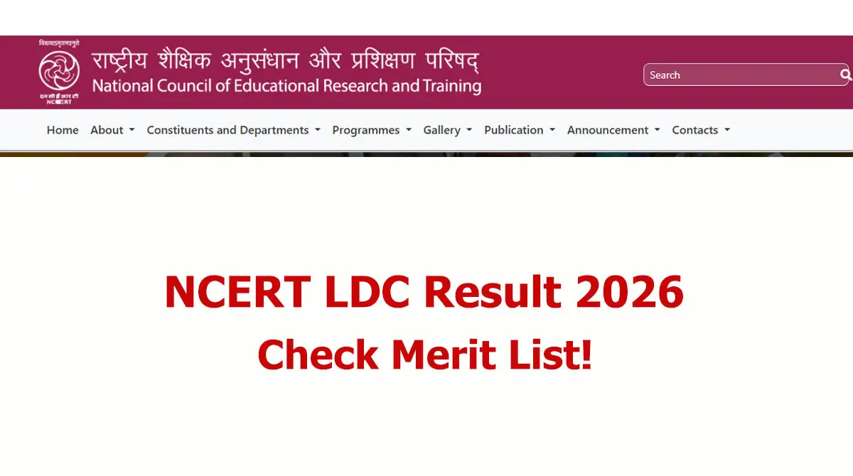 NCERT LDC Result 2026