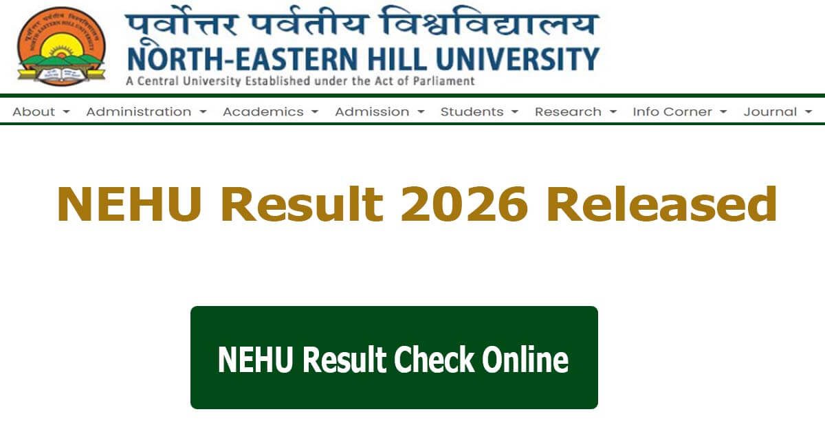 NEHU Result 2026
