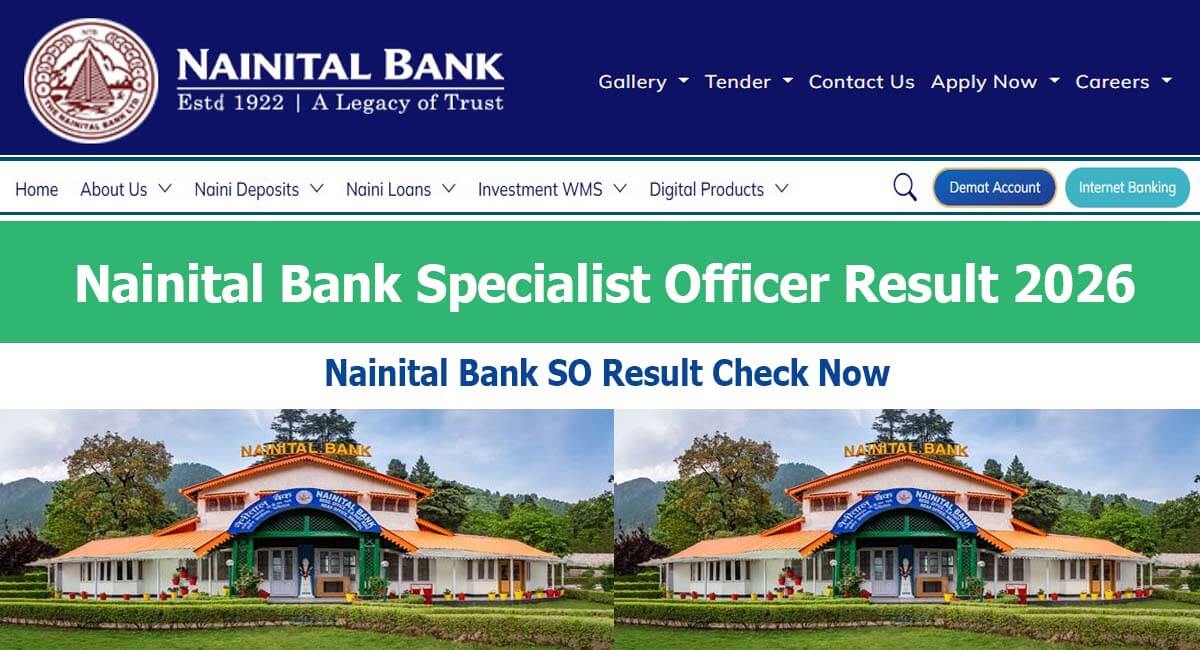 Nainital Bank Specialist Officer Result 2026